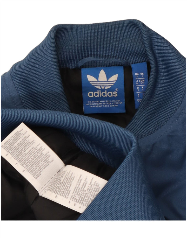 Adidas Ανδρικό Bomber Jacket UK 36 Small Blue Polyester