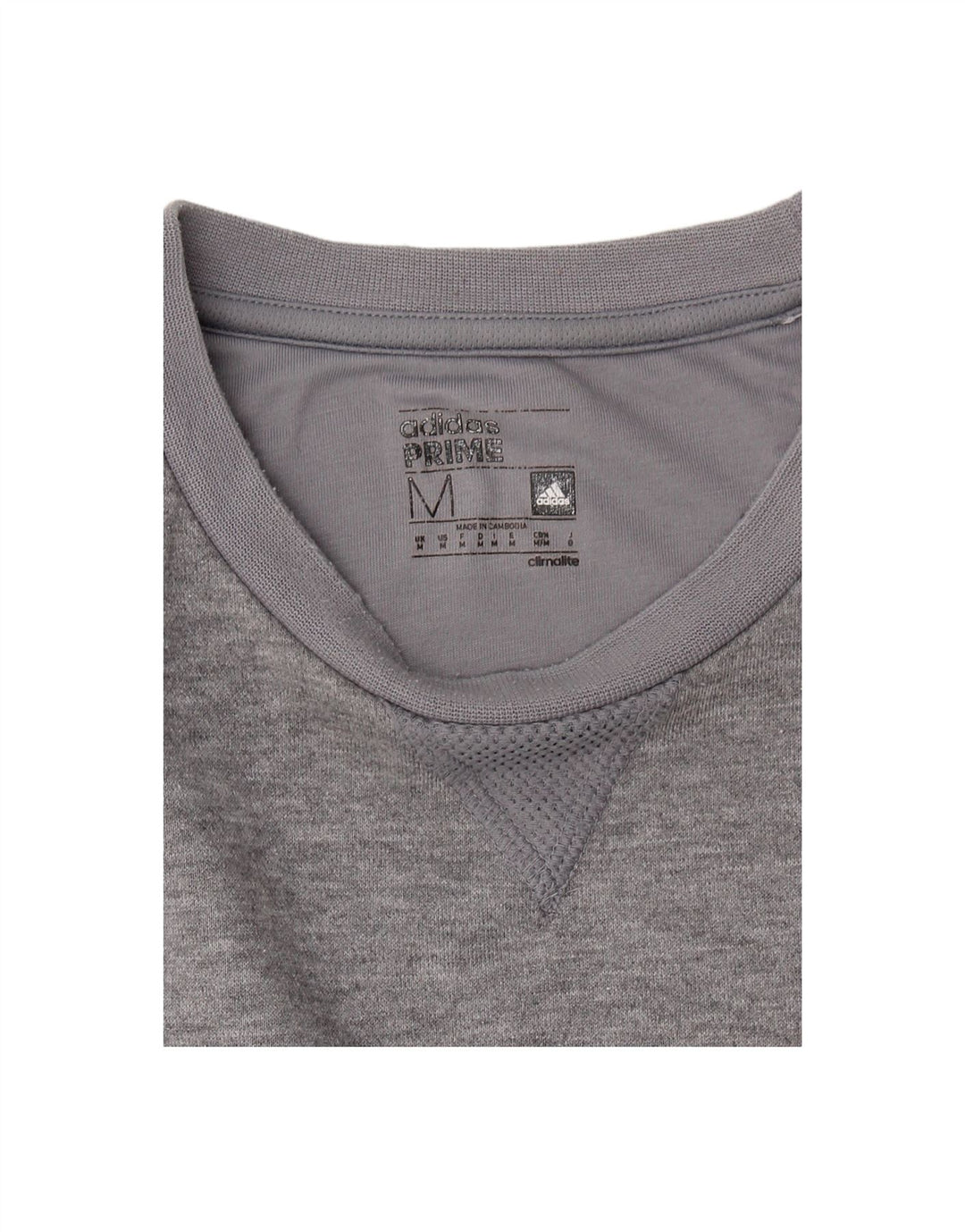 ADIDAS Mens Climalite Sweatshirt Jumper Medium Grey Polyester