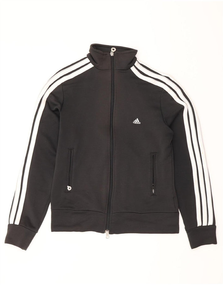 Γυναικεία αθλητική φόρμα ADIDAS Top Jacket UK 12 Medium Black Colourblock