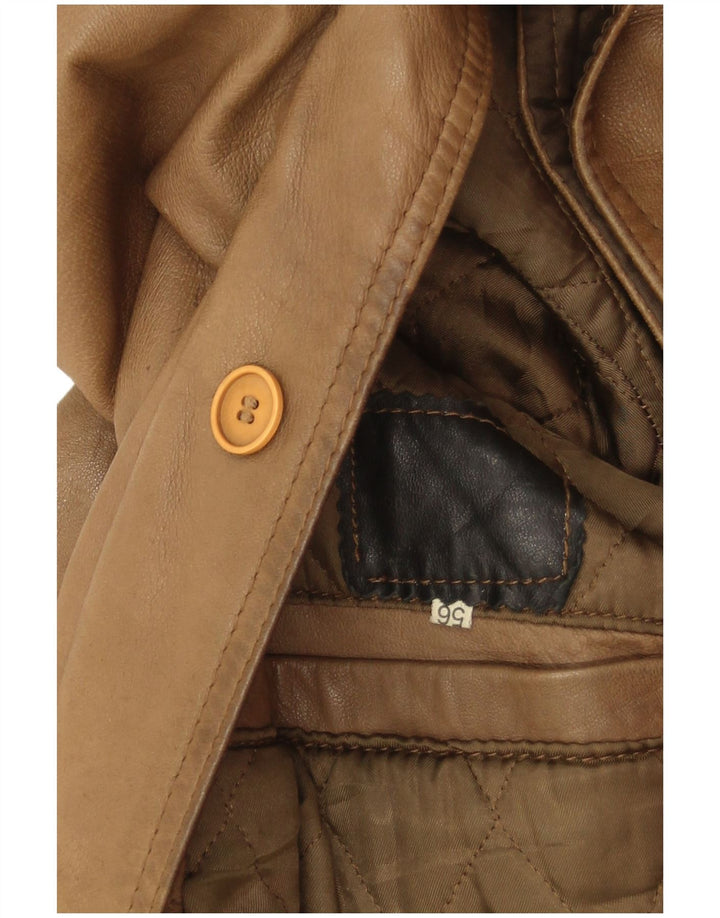 Vintage Ανδρικό Δερμάτινο Μπουφάν IT 56 3XL Καφέ