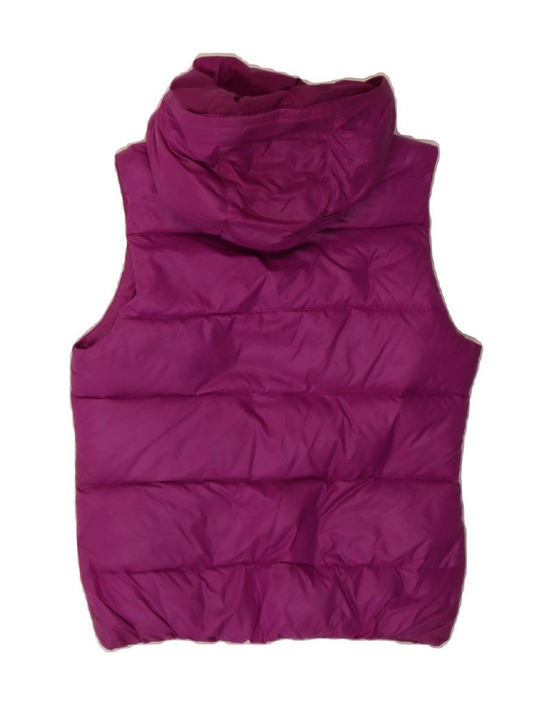 NIKE Womens Hooded Padded Gilet UK 14 Medium Purple Polyester Vintage Nike and Second-Hand Nike from Messina Hembry 
