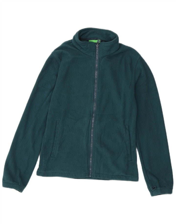 Mountain Warehouse Boys Fleece Jacket 12-13 Years Green Polyester
