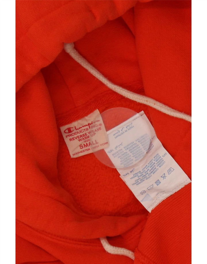 Champion Mens Hoodie Jumper Μικρό πορτοκαλί βαμβακερό