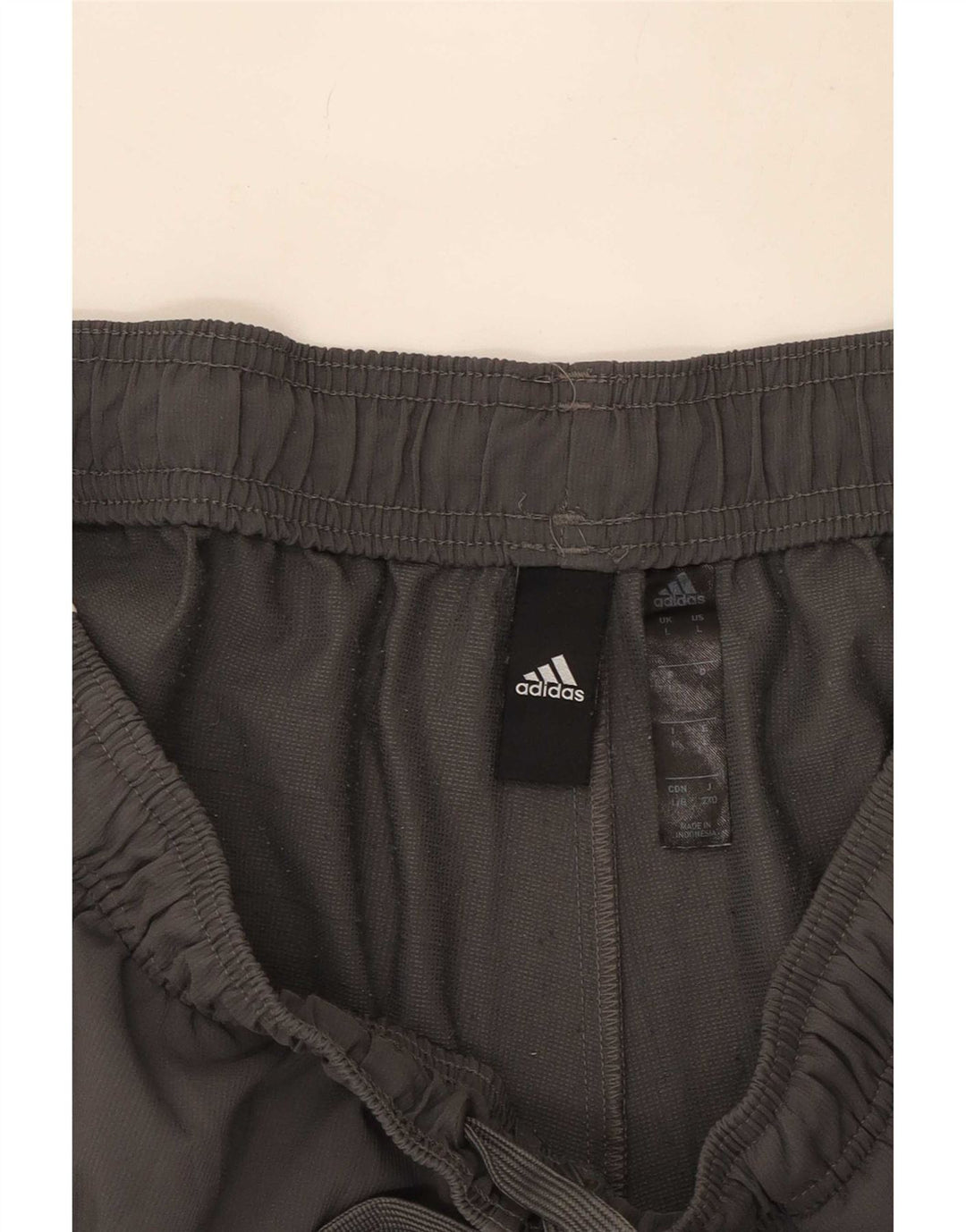 Ανδρικό αθλητικό σορτς Adidas μεγάλο γκρι πολυεστέρα