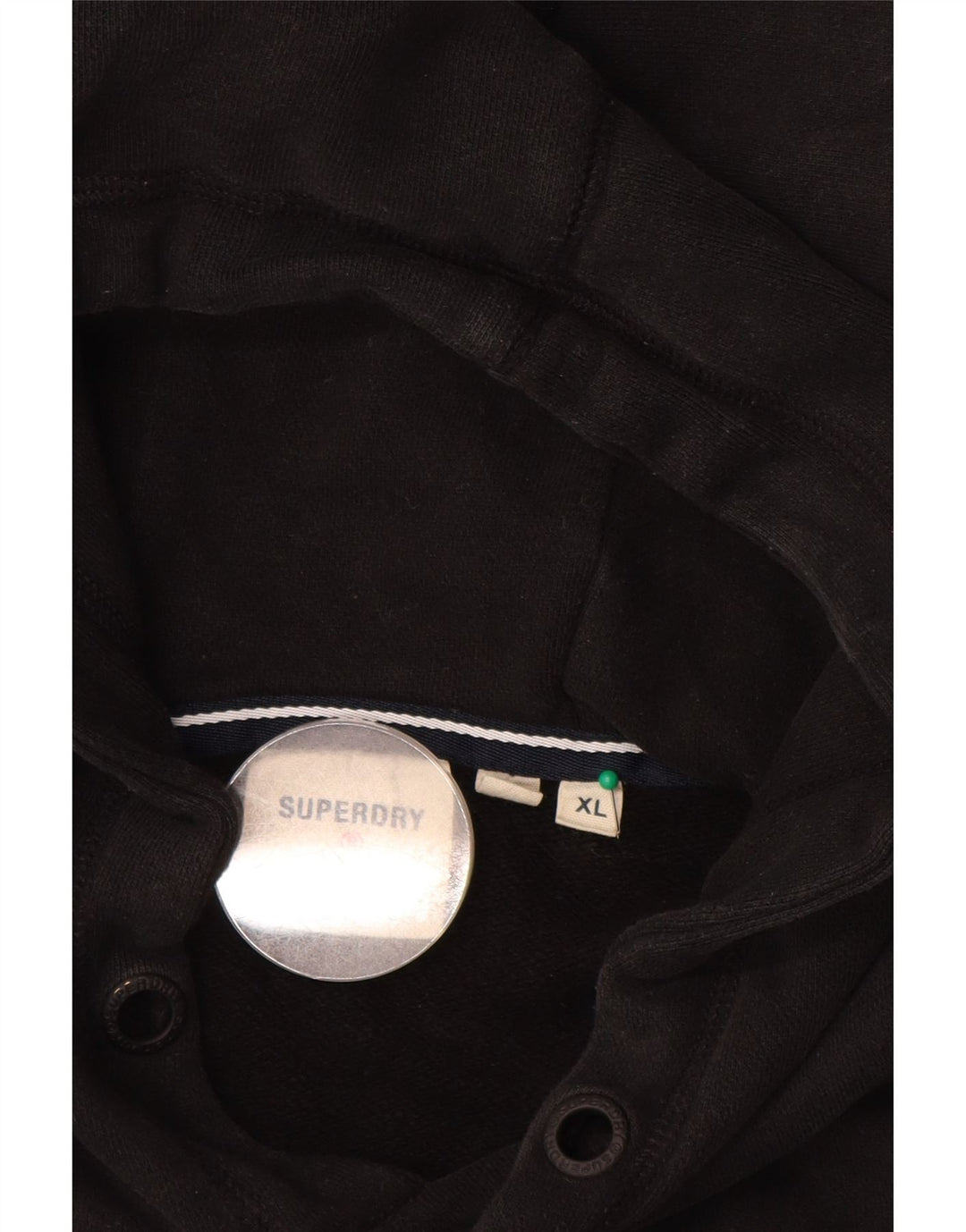 SUPERDRY Ανδρικό Hoodie Jumper XL Μαύρο βαμβακερό