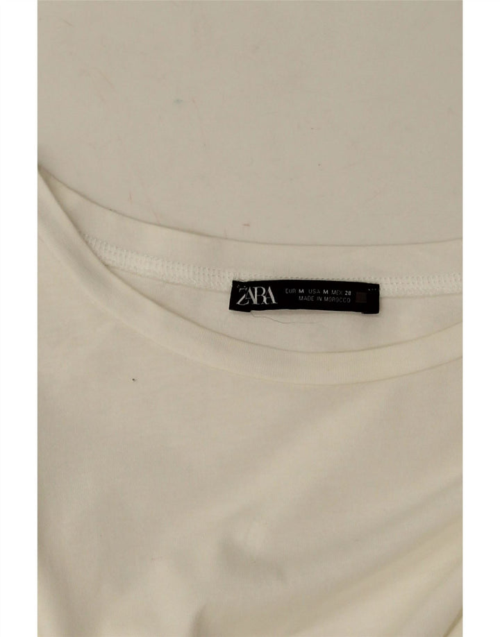 Γυναικεία μπλούζα ZARA Top UK 14 Medium White Colourblock