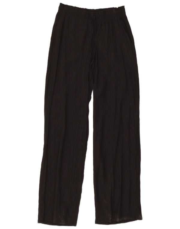 Zara Γυναικείο ίσιο casual παντελόνι Small W26 L30 Black Viscose