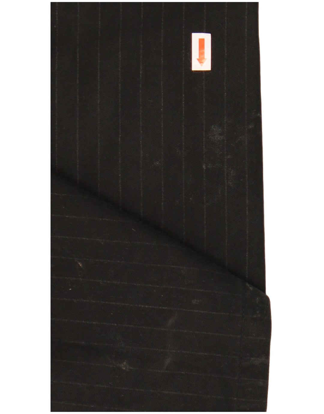 TOMMY HILFIGER Γυναικείο ίσιο παντελόνι W32 L32 Μαύρο ριγέ βαμβακερό