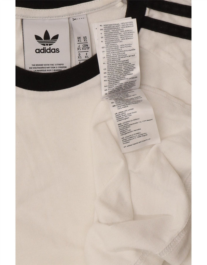 Ανδρικό T-Shirt ADIDAS Top XS Λευκό βαμβακερό