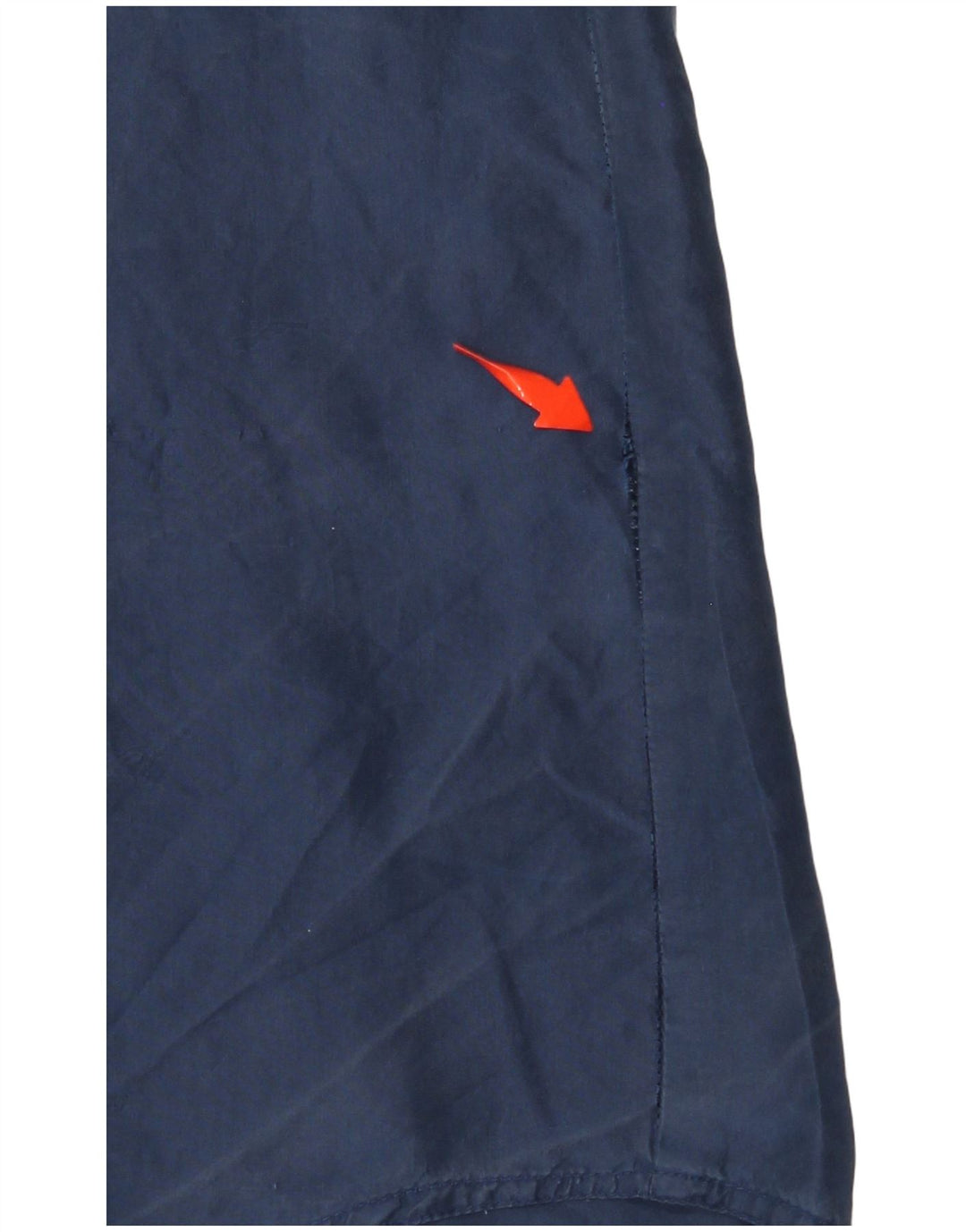 VINTAGE Γυναικείο πουκάμισο Oversized UK 10 Small Navy Blue Silk