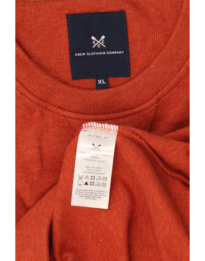 Ανδρικό φούτερ Crew Clothing Jumper XL Orange Cotton
