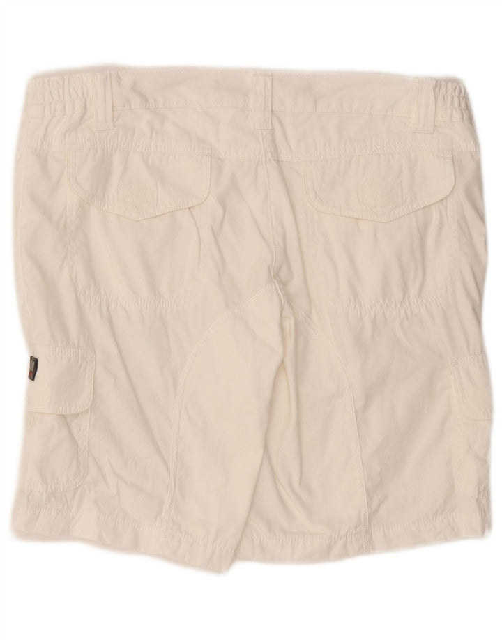 SLAM Mens Cargo Shorts IT 48 Medium W34  White Cotton