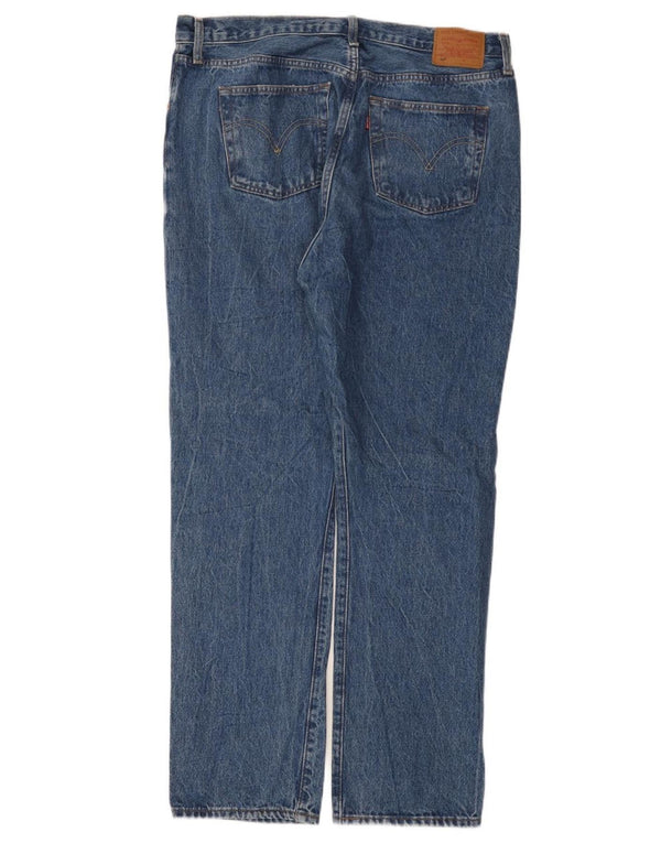 Levi's Mens 501 Straight Jeans W34 L30 Blue Cotton