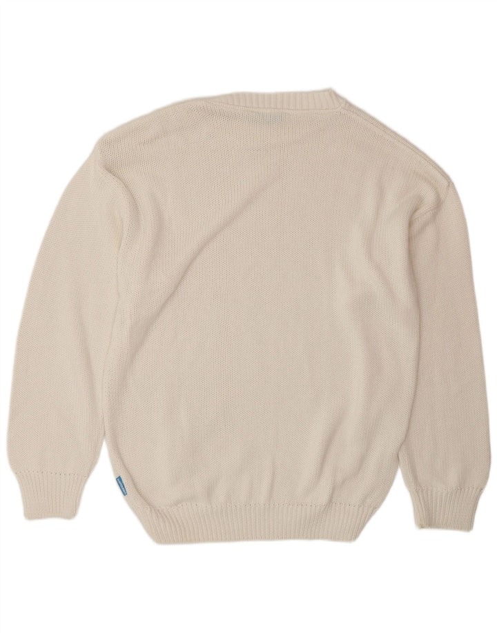 Ανδρικό πουλόβερ Carrera Crew Neck Jumper XL Λευκό βαμβακερό