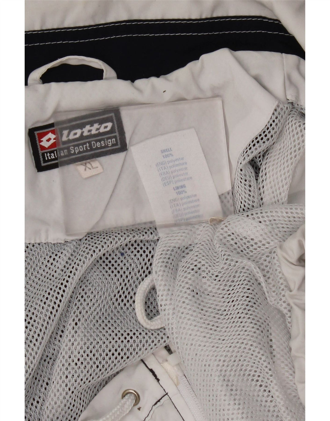 Ανδρική φόρμα Lotto Top Jacket XL White Colourblock Polyester