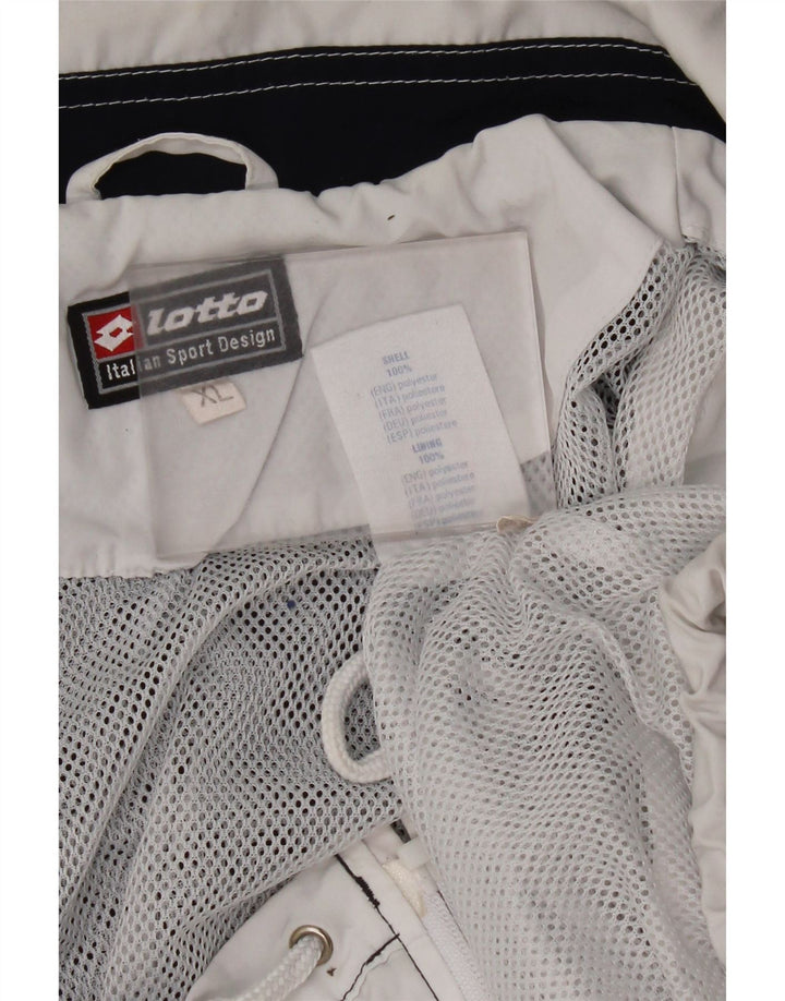 Ανδρική φόρμα Lotto Top Jacket XL White Colourblock Polyester