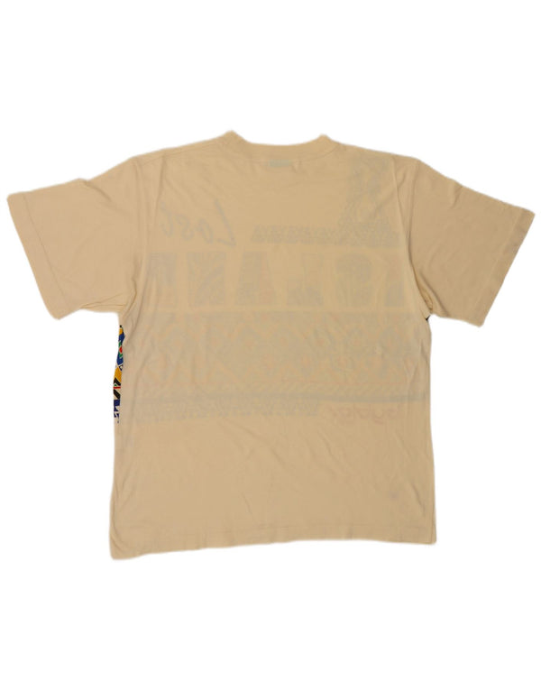 Ανδρικό γραφικό T-Shirt Byblos Top Large Beige Βαμβακερό