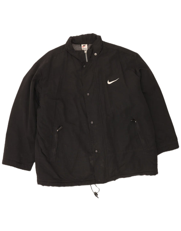 Ανδρικό μπουφάν Nike Windbreaker UK 42/44 μεγάλο μαύρο νάιλον