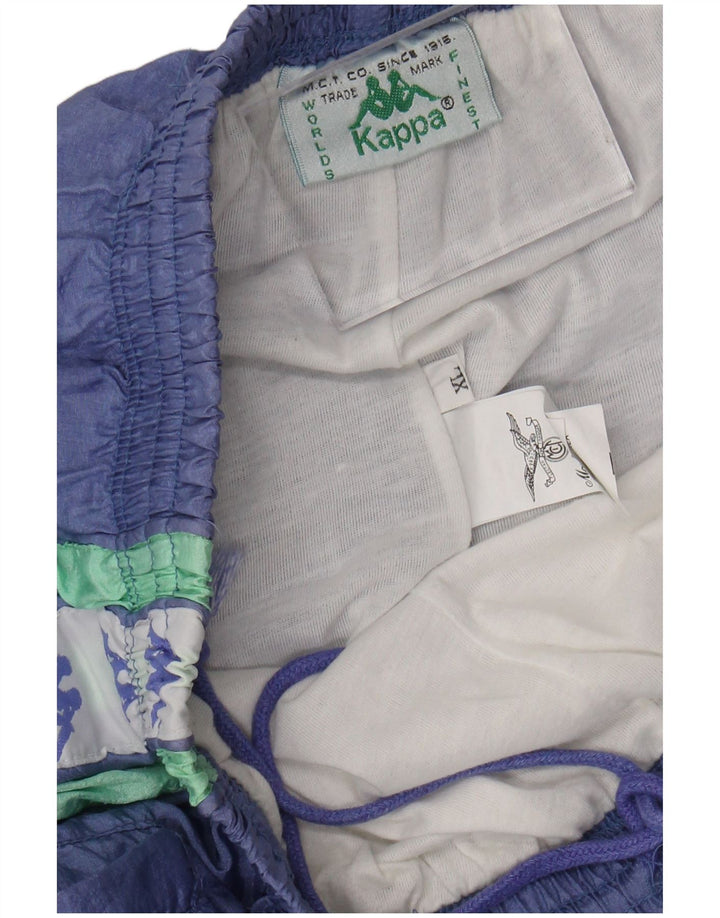 Ανδρική φόρμα γραφική Kappa Παντελόνι XL Purple Colourblock Polyamide