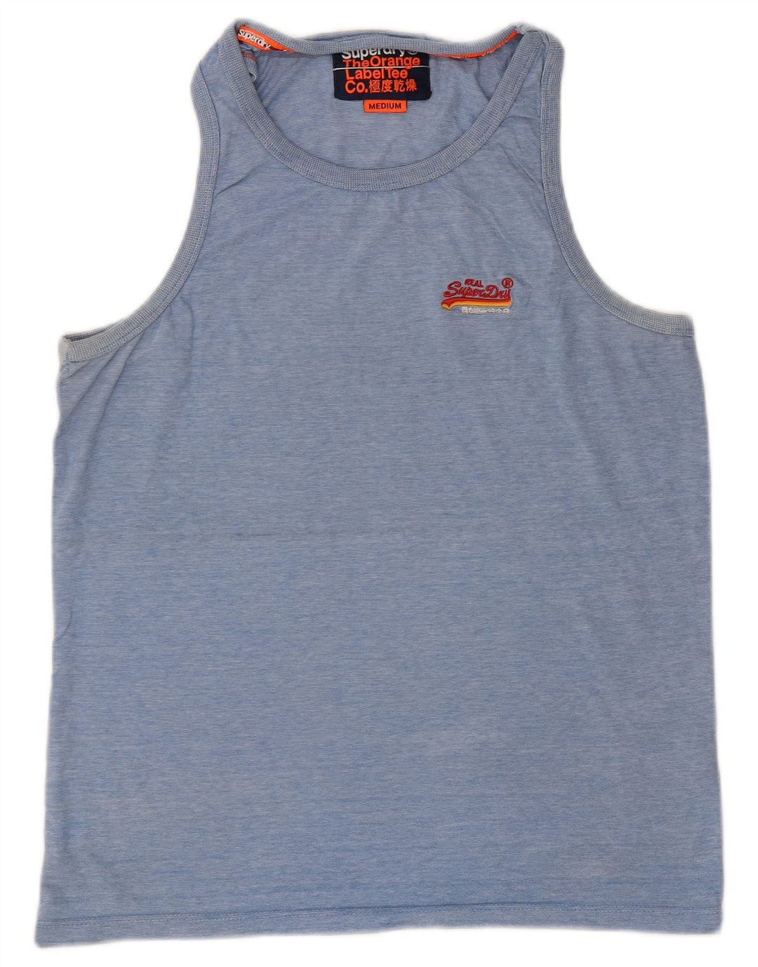 Ανδρικό φανελάκι SUPERDRY Βαμβακερό μεσαίο μπλε ρίγες