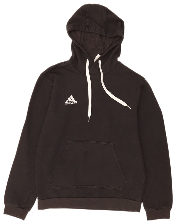 Adidas Mens Hoodie Jumper Small Black Cotton