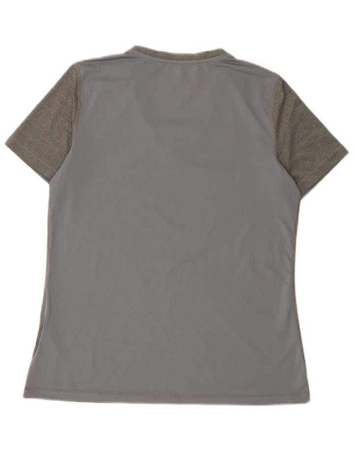 Γυναικείο T-shirt Nike Dri Fit Top UK 14 Large Grey Polyester