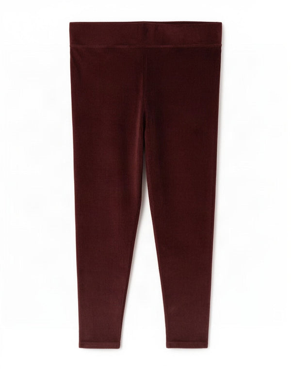 Γυναικεία κολάν Marks & Spencer UK 20 2XL W38 L28 Βαμβακερό μπορντό