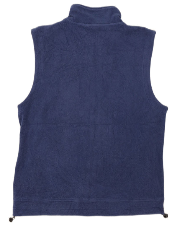 Canada Mens Fleece Gilet UK 42 XL Blue Polyester