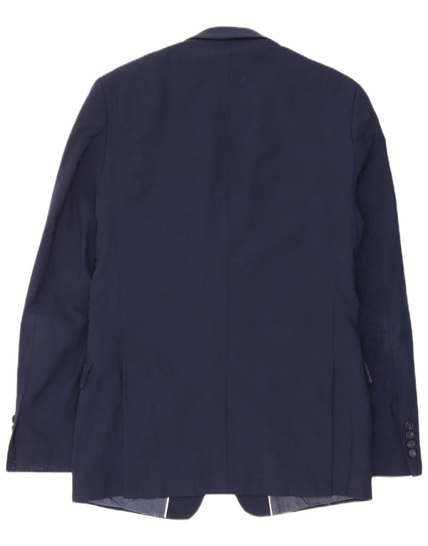 Marks & Spencer Ανδρικό μπλέιζερ με 2 κουμπιά μπουφάν UK 38 Medium Navy Blue Wool