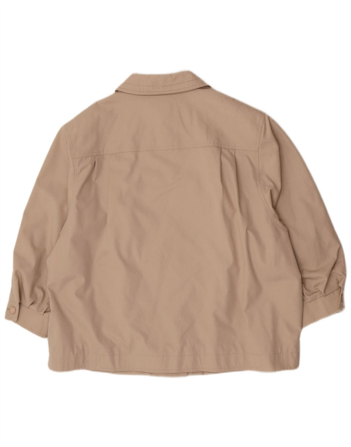 Γυναικείο κοντό πανωφόρι Louisoder EU 50 3XL Beige Polyester