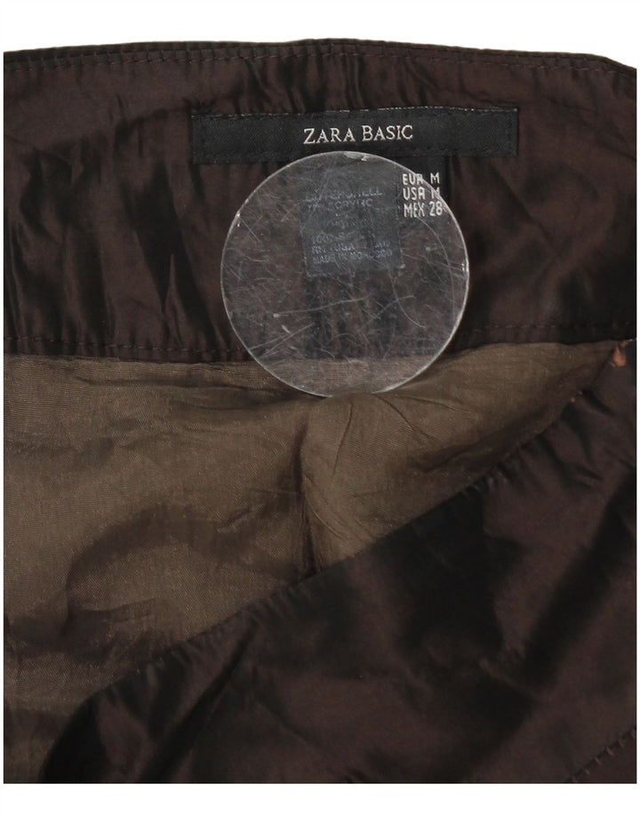 Zara Γυναικεία φούστα A-Line Medium W28 Brown Rayon