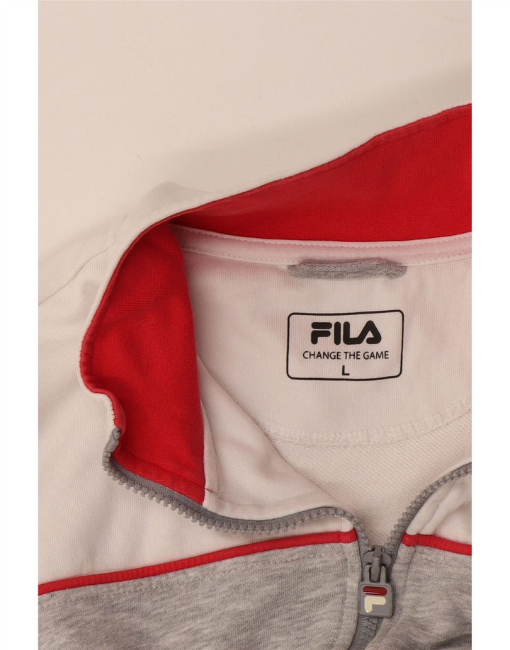 Ανδρική φόρμα Fila Top Jacket Μεγάλο Γκρι Βαμβακερό χρώμα