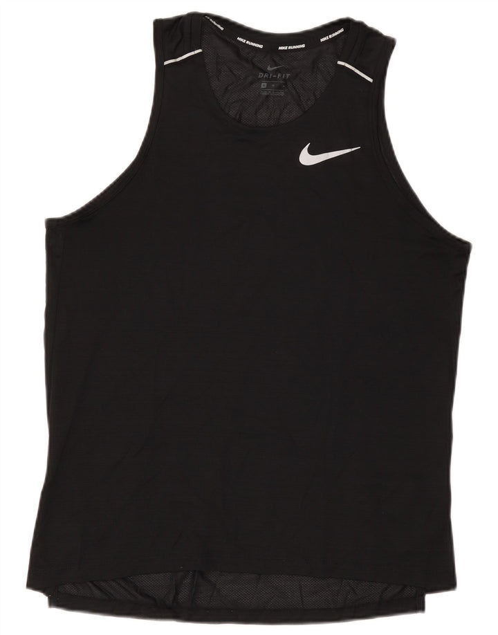 Γυναικείο γιλέκο Nike Dri Fit Top UK 14 Μεσαίο μαύρο πολυεστέρα