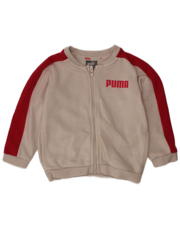 Μπουφάν PUMA Baby Girls Graphic αθλητική φόρμα 9-12 μηνών λευκό χρώμα