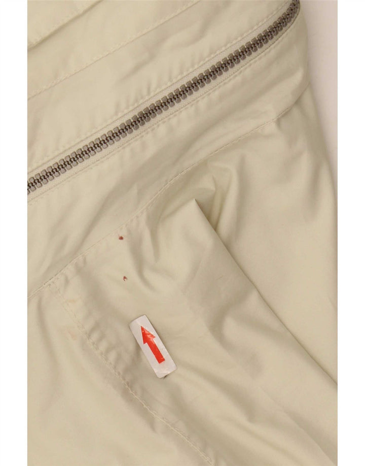 Elho Ανδρικό μπουφάν βροχής με κουκούλα Loose Fit UK 36 Small White Polyester