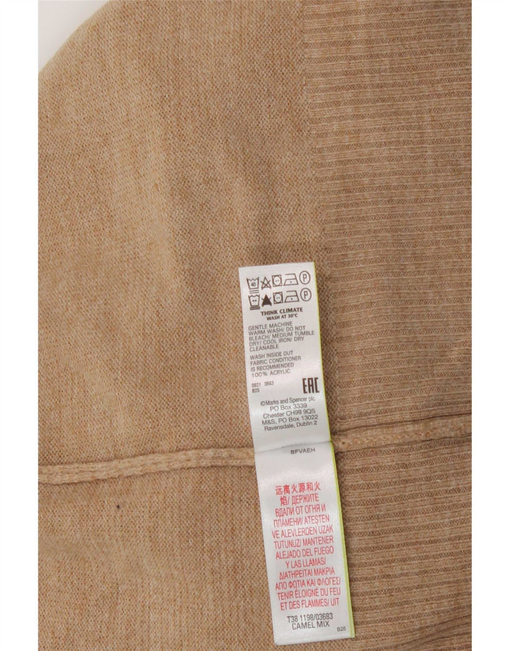 Marks & Spencer Γυναικείο πουλόβερ με λαιμό χελώνα UK 14 Medium Beige
