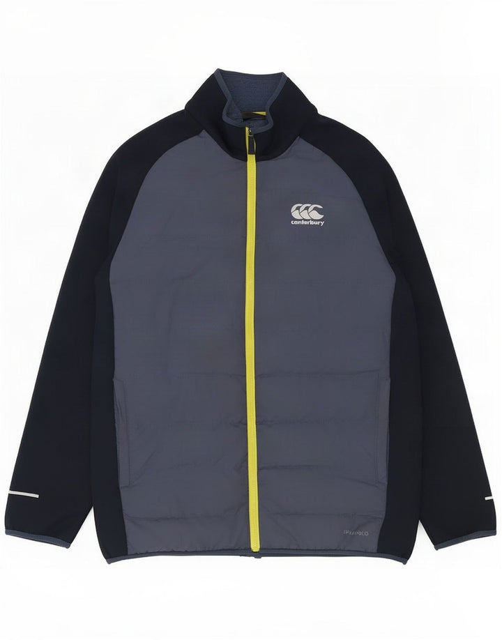 Ανδρικό μπουφάν Canterbury με επένδυση UK 36 Small Blue Colorblock Polyester