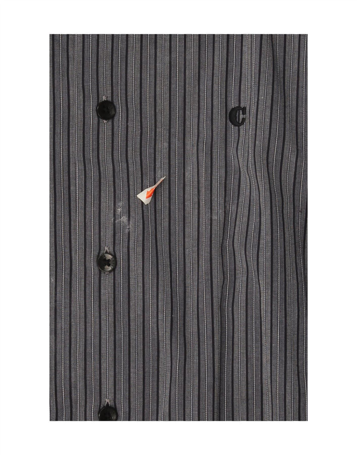 CARRERA Mens Shirt 2XL Navy Blue Striped Cotton Vintage Carrera and Second-Hand Carrera from Messina Hembry 