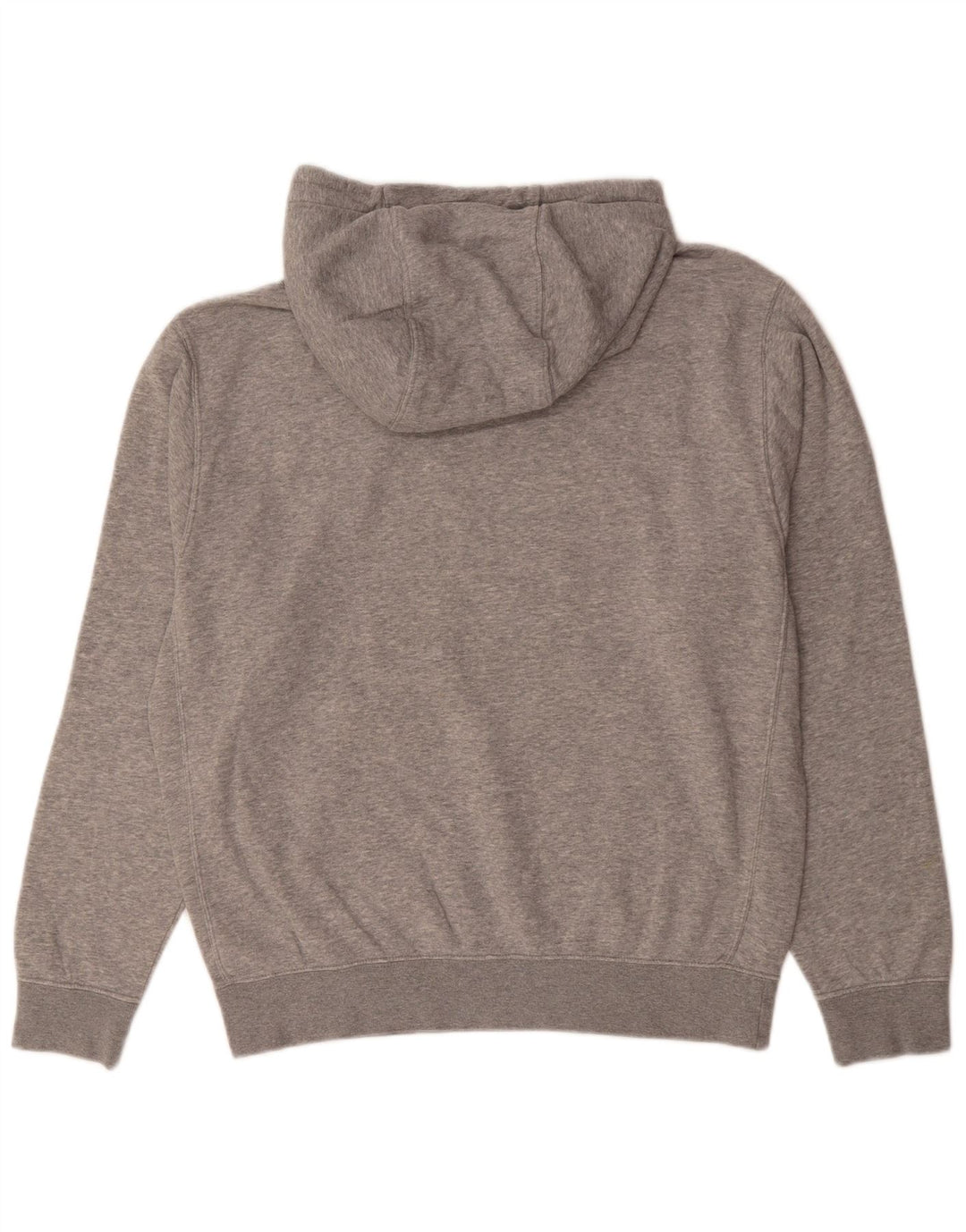NIKE Mens Graphic Hoodie Jumper Medium Grey Cotton