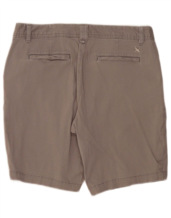Eddie Bauer Γυναικείο σορτς Chino US 12 Μεγάλο W36 Γκρι βαμβακερό