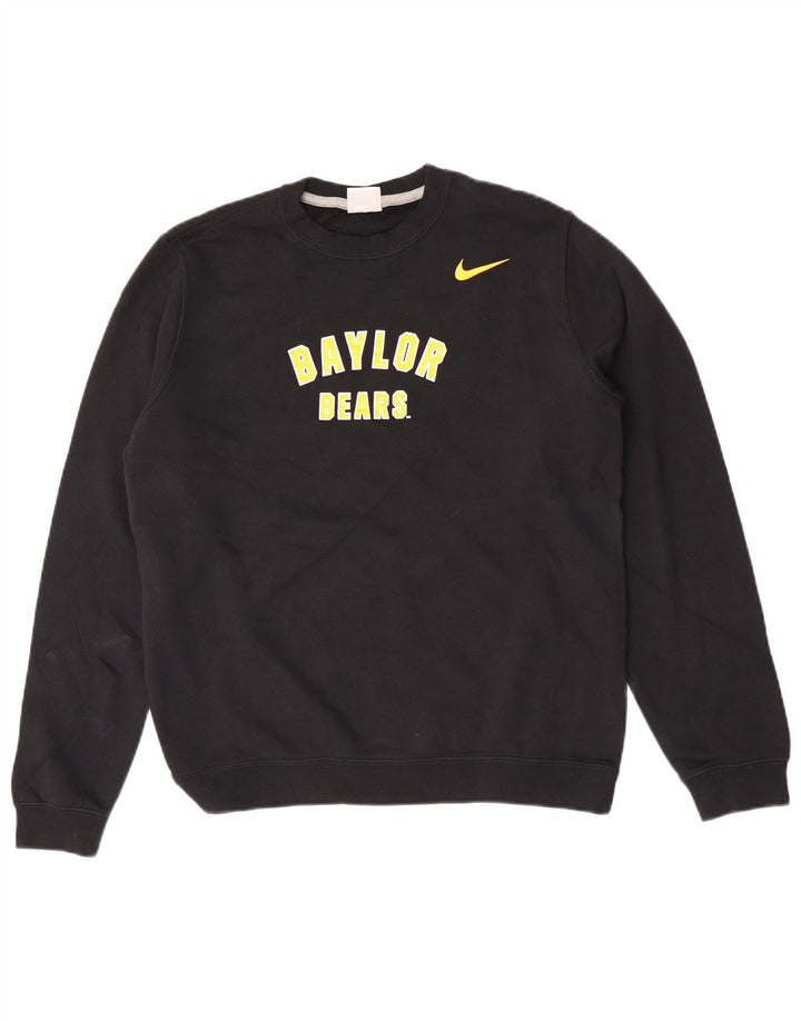 Γραφικό φούτερ Nike, ανδρικό Baylor Bears, μικρό μαύρο βαμβακερό