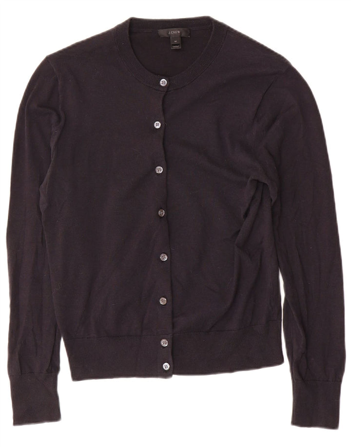 Γυναικείο πουλόβερ J. Crew Crop Cardigan UK 12 Medium Navy Blue Cotton