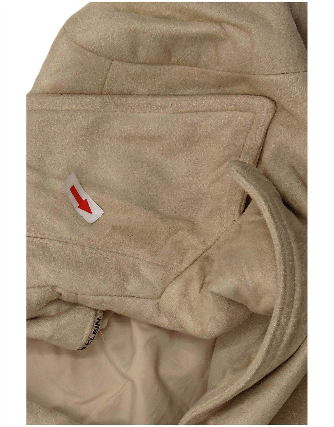 CALVIN KLEIN Γυναικείο σακάκι 3 κουμπιών UK 16 μεγάλο μπεζ πολυεστέρα
