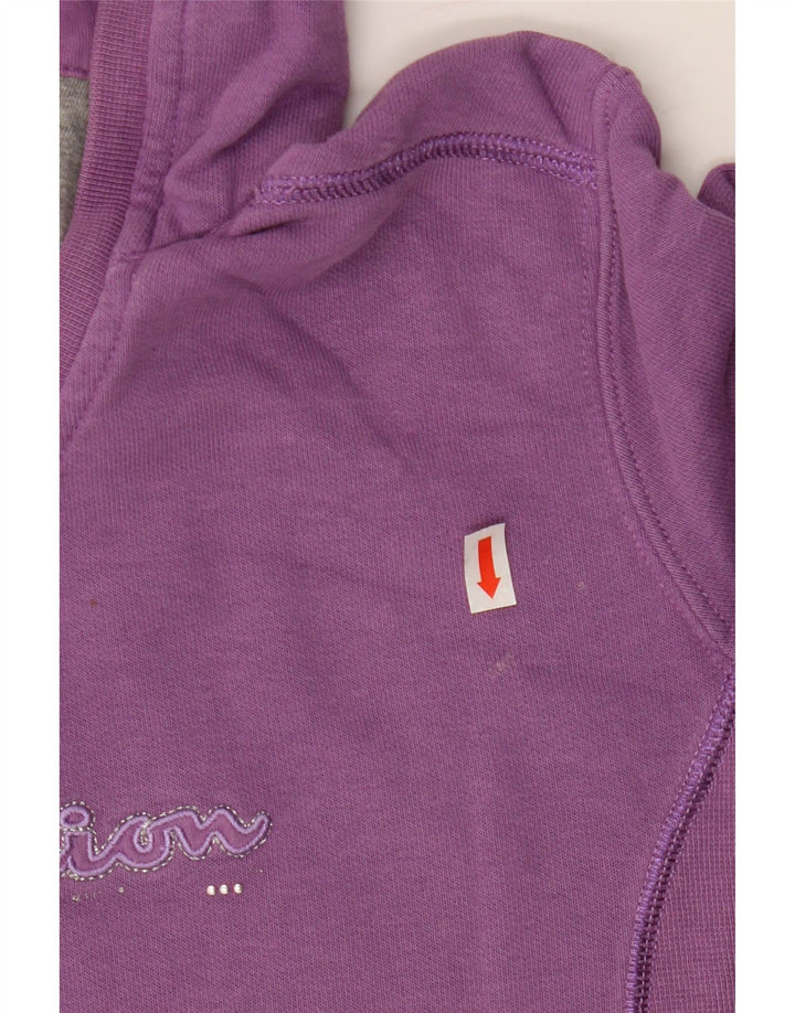 CHAMPION Womens Heritage Classics Hoodie Jumper UK 14 Medium Purple