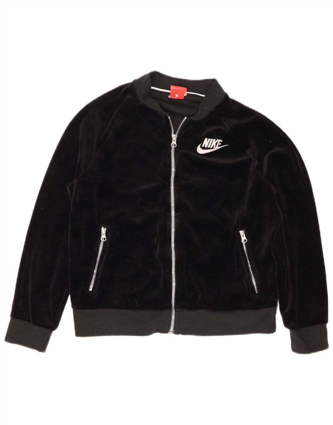 Γυναικεία βελούδινη φόρμα Nike Oversized Μπουφάν UK 10 Small Black