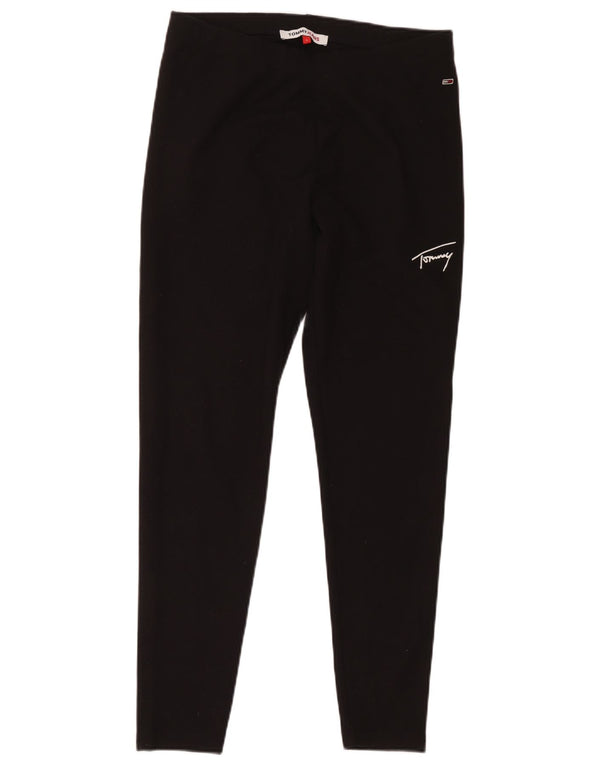 Γυναικείο κολάν Tommy Hilfiger UK 16 Large μαύρο πολυεστέρα