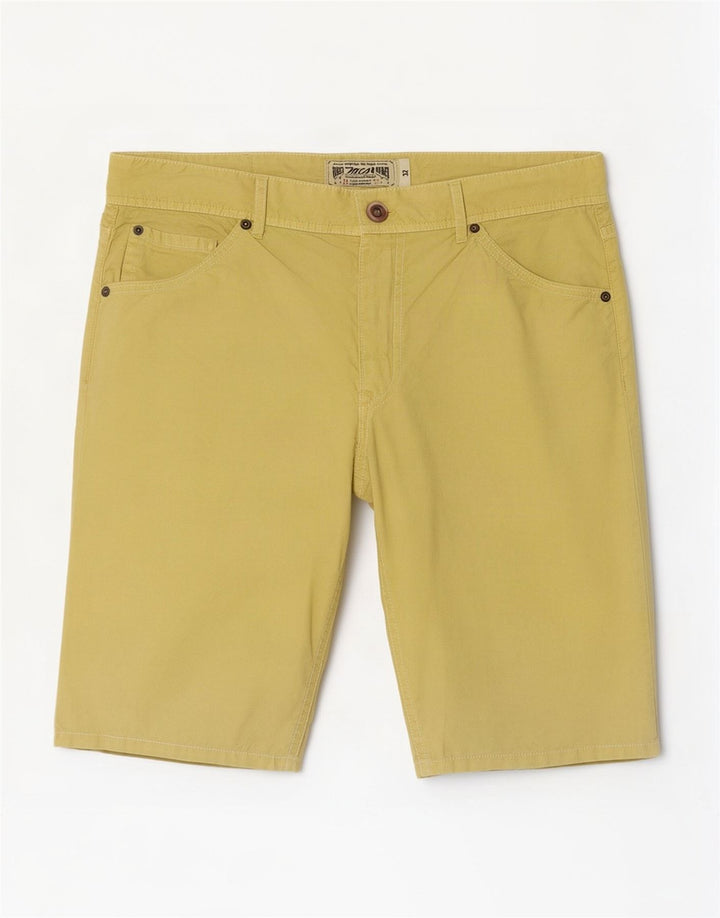 Ανδρικό σορτς Marlboro Classics Casual W32 Μεγάλο κίτρινο βαμβακερό