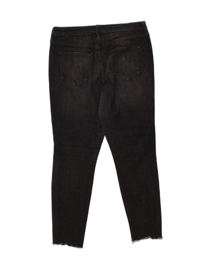 MOSSIMO Womens Stretch Distressed Jegging Jeans US 12 Large W31 L28 Grey Vintage Mossimo and Second-Hand Mossimo from Messina Hembry 