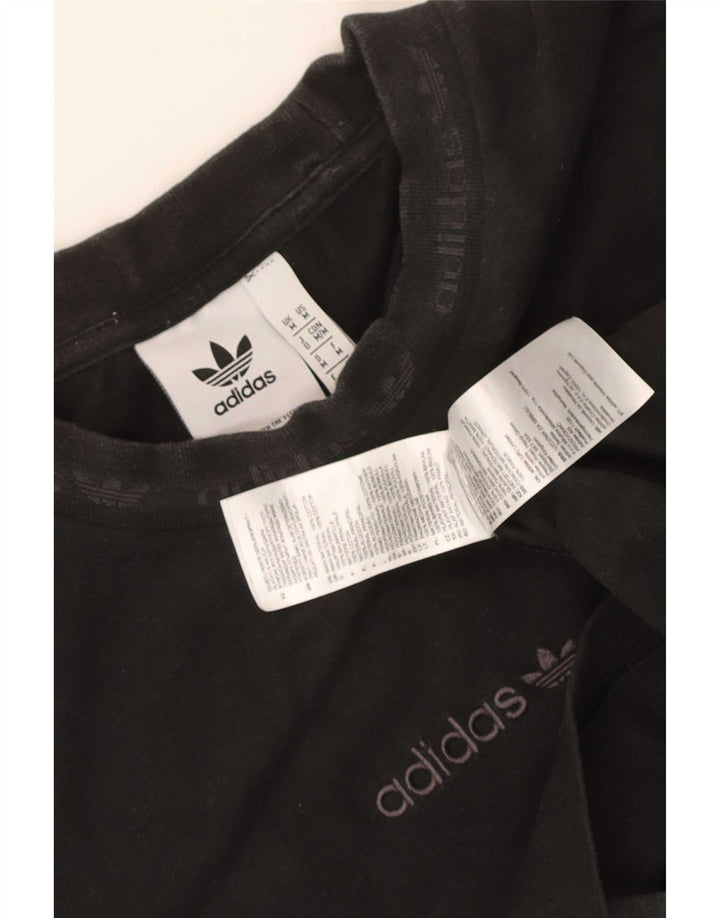 Ανδρικό γραφικό T-Shirt Adidas Top Μεσαίο μαύρο βαμβακερό