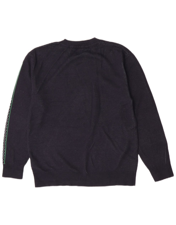 Ανδρικό πουλόβερ με λαιμόκοψη Tommy Hilfiger Small Navy Blue Paisley